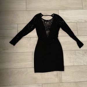 Cut out lace bodycon dress